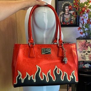 Lux de Ville Fire Red Purse | Elvira Collection